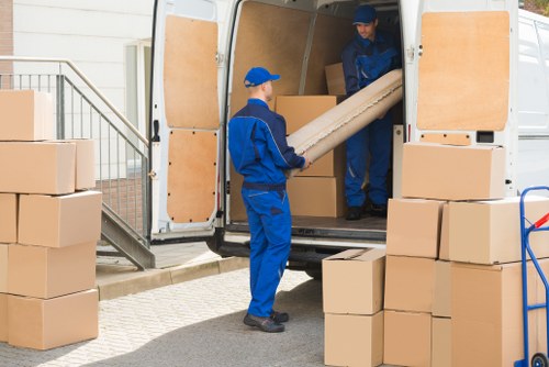 Man With A Van Welling team preparing a safe loading process