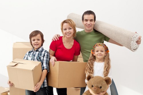 Packing and protective wrapping for furniture during a Welling house move
