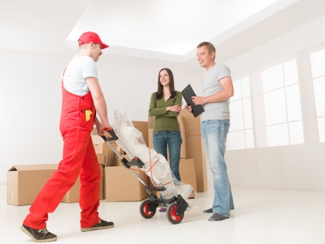 Packing and moving supplies ready for a house move