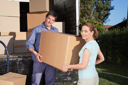 Welling van service loading furniture for delivery
