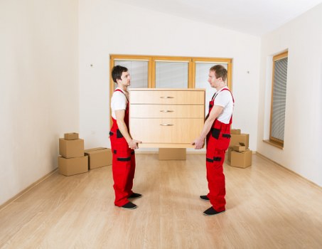Prepared moving boxes and furniture for a Welling relocation